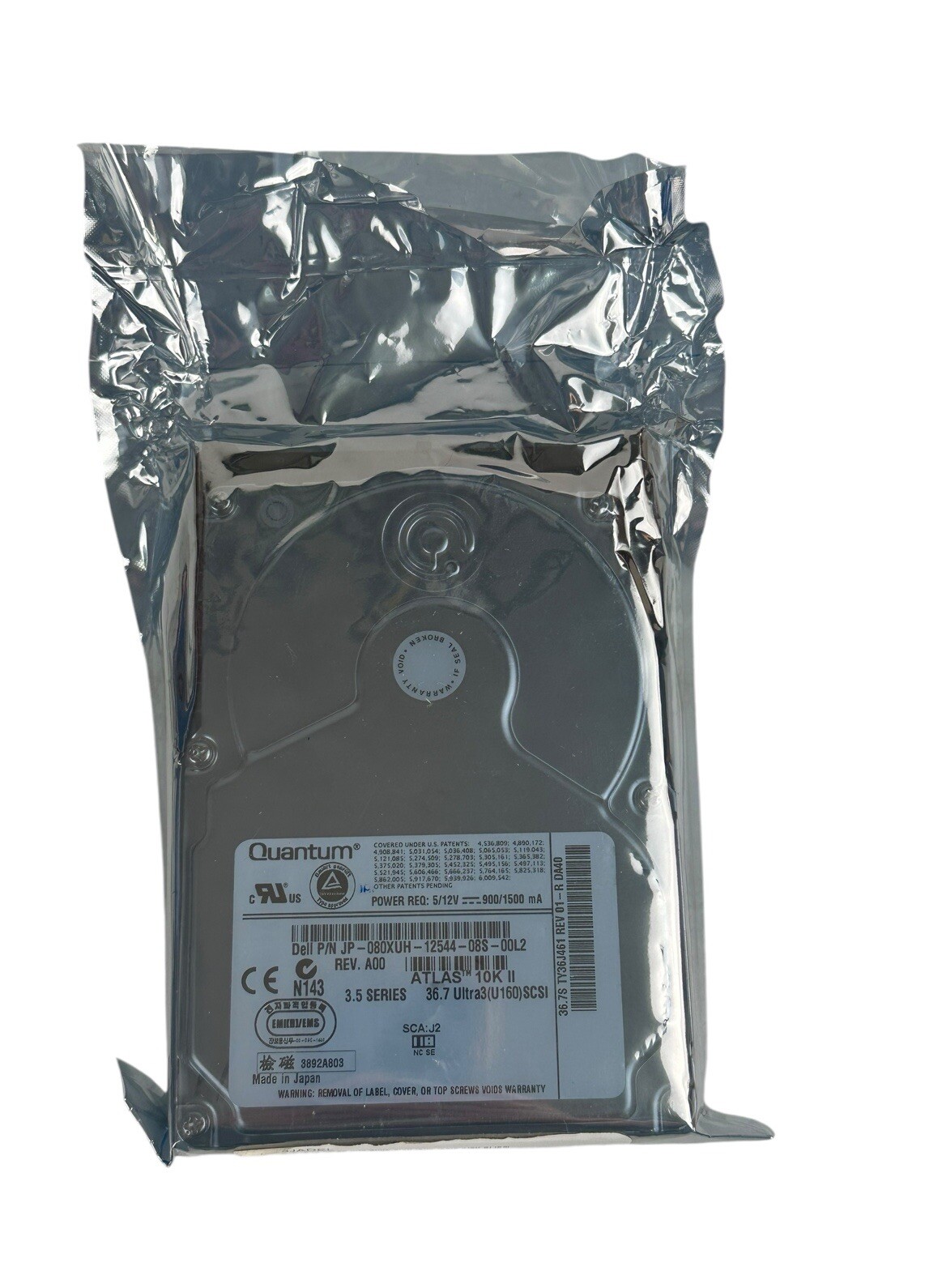 Quantum Atlas 10K II 3.5 Series 36.7 GB Ultra 3(U160) SCSI Hard Disk Drive