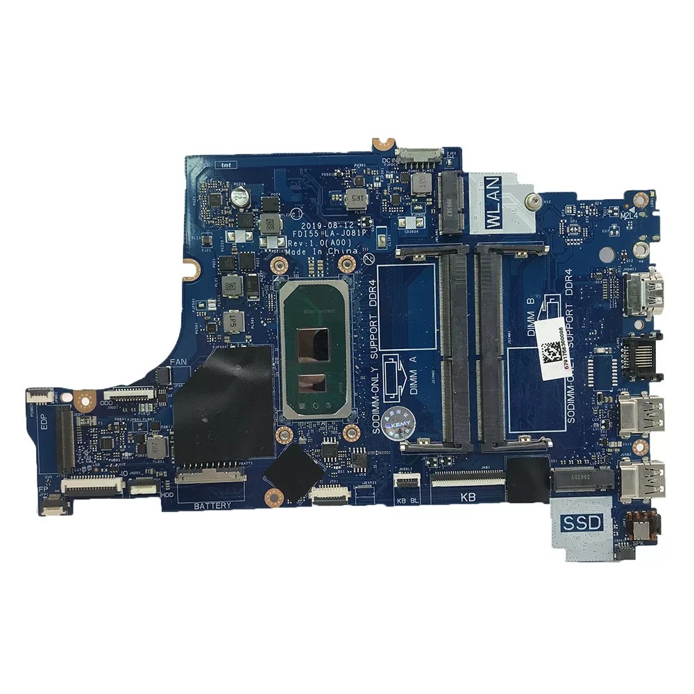 For Dell Inspiron FDI55 Motherboard LA-J081P 3501 3493 3593 i3 i5 W20W5 62DM7
