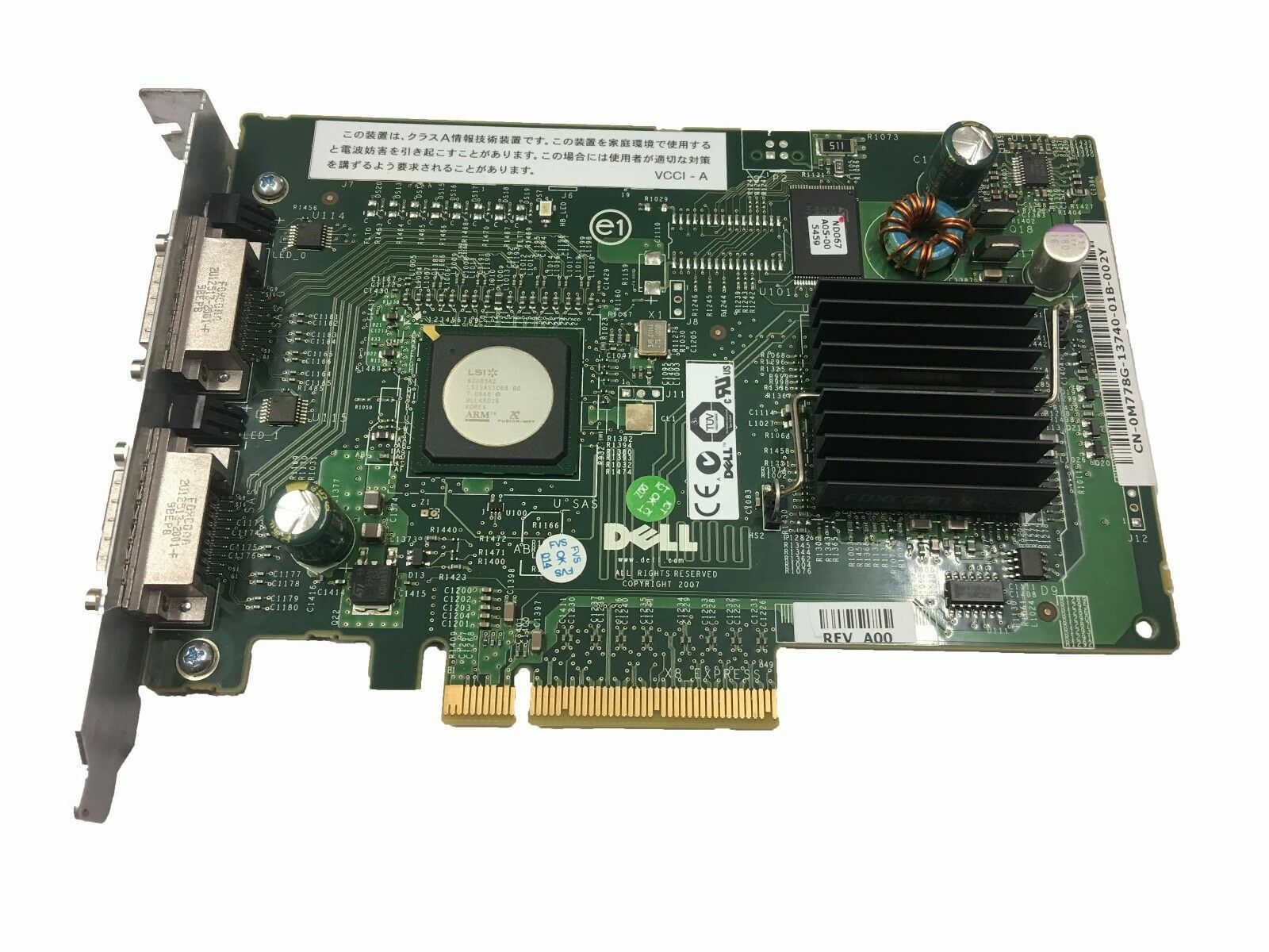 0M778G M778G 99NEW FOR Dell PERC 5/E PCI-E x8 Dual Channel HBA External