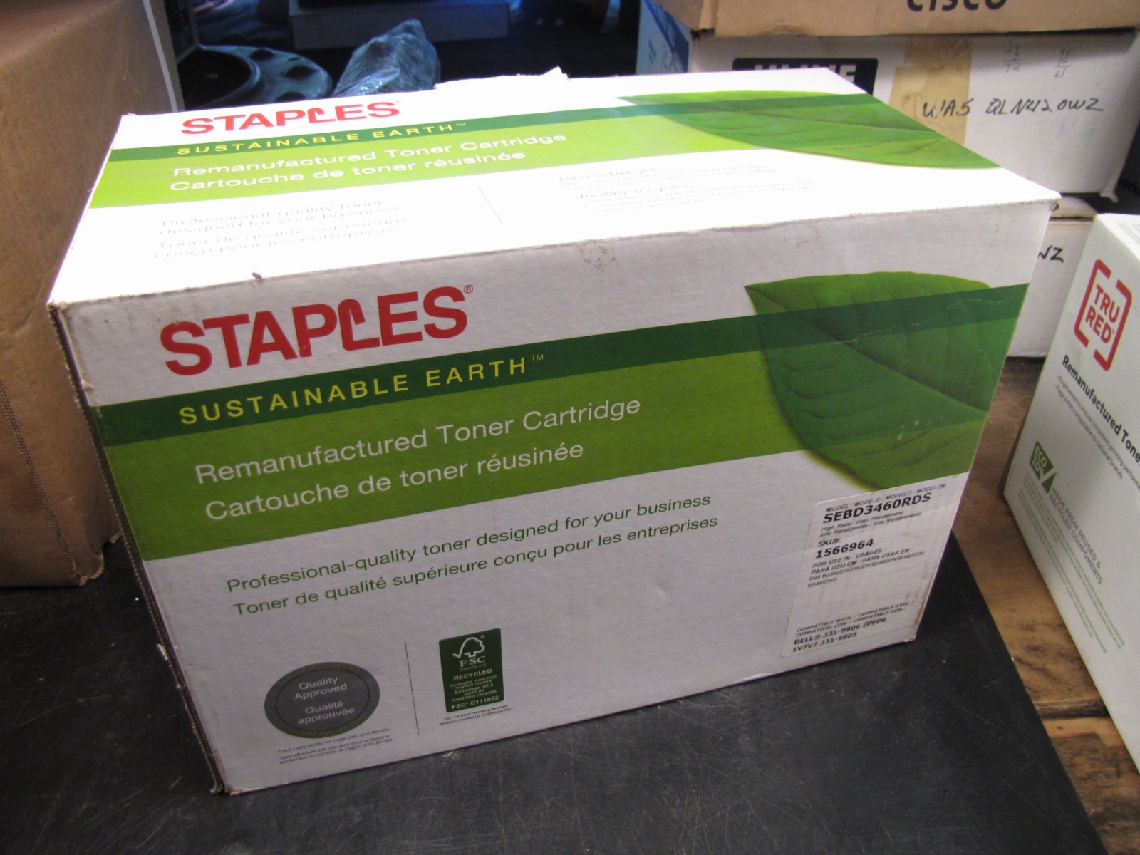 Staples Sustainable Earth SEBD3460RDS Dell High Yield Black Toner Cartridge