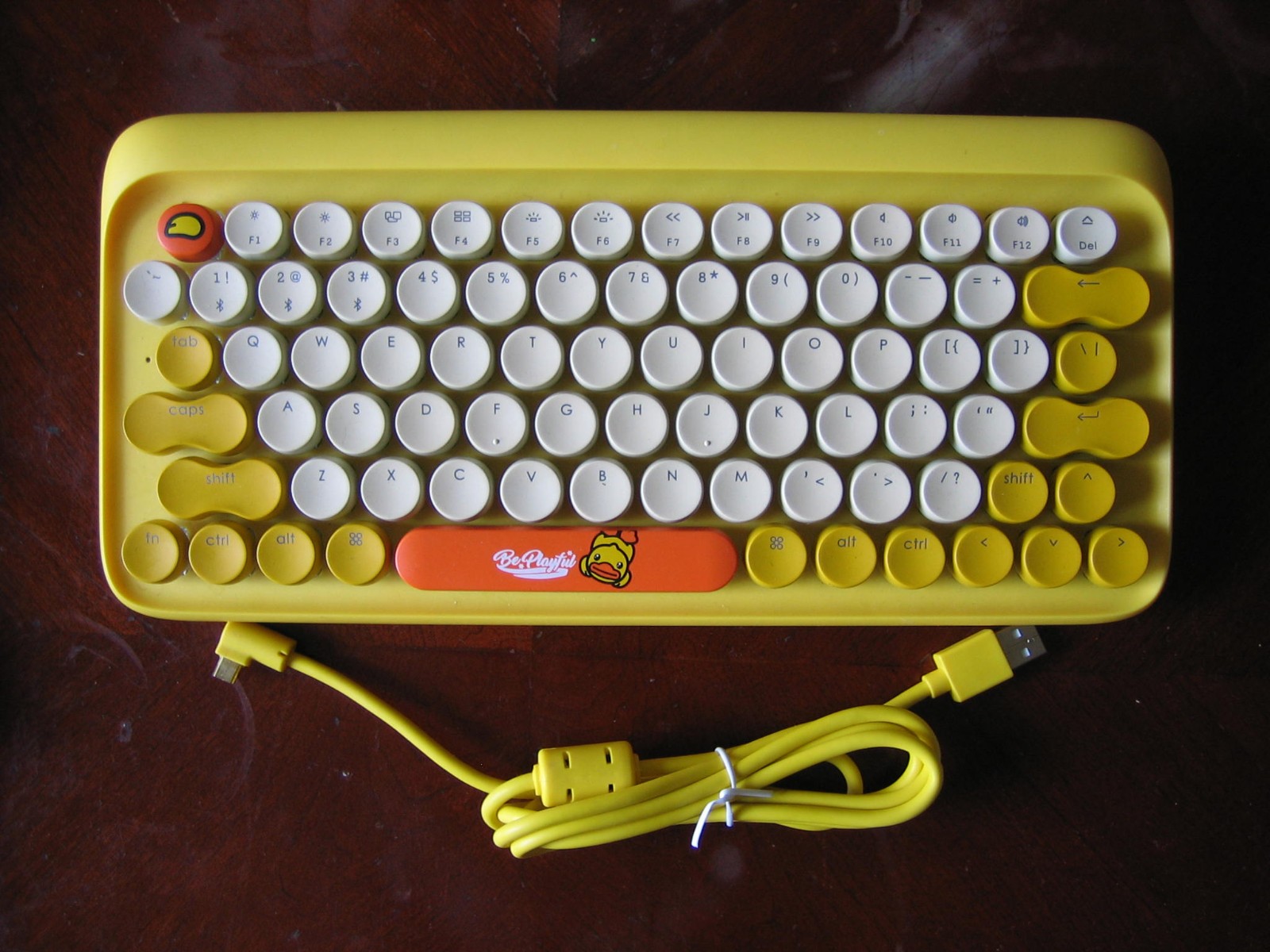 Lofree x B.Duck Dot Bluetooth and Wired 75% Yellow Duck Mechanical Keyboard