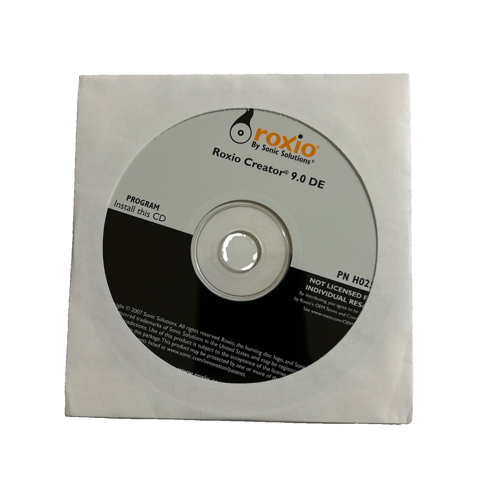 Roxio Creator 9.0 DE CD DVD CDR Burning Recording Software Program Disk