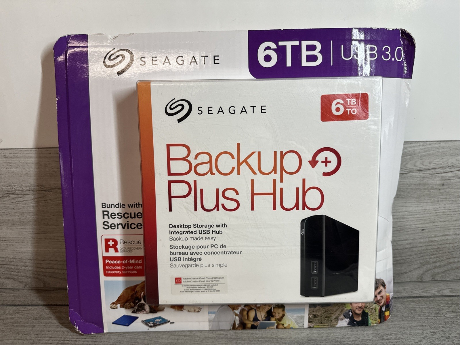 Seagate Backup Plus Hub 6TB Desktop Storage with Integrated USB - NEW SEALED