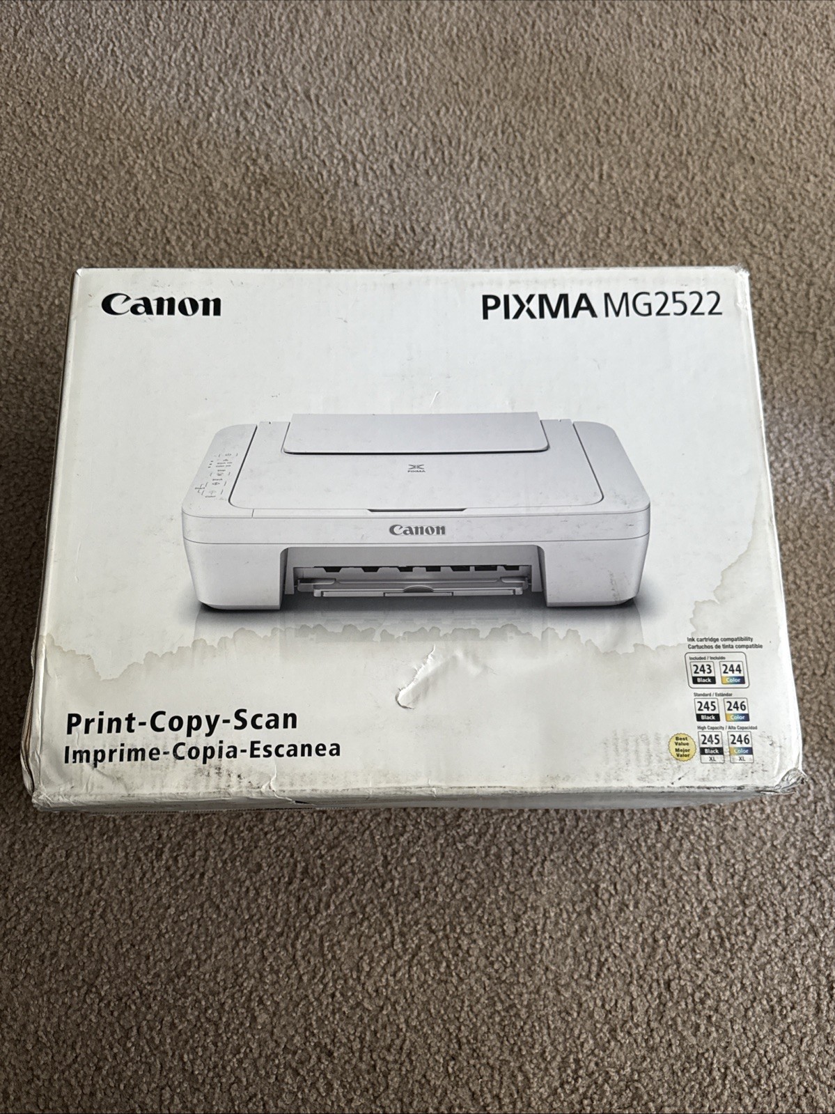 Canon Pixma MG2522 Wired All-in-One Inkjet Printer Scanner Copier Home/School/Of