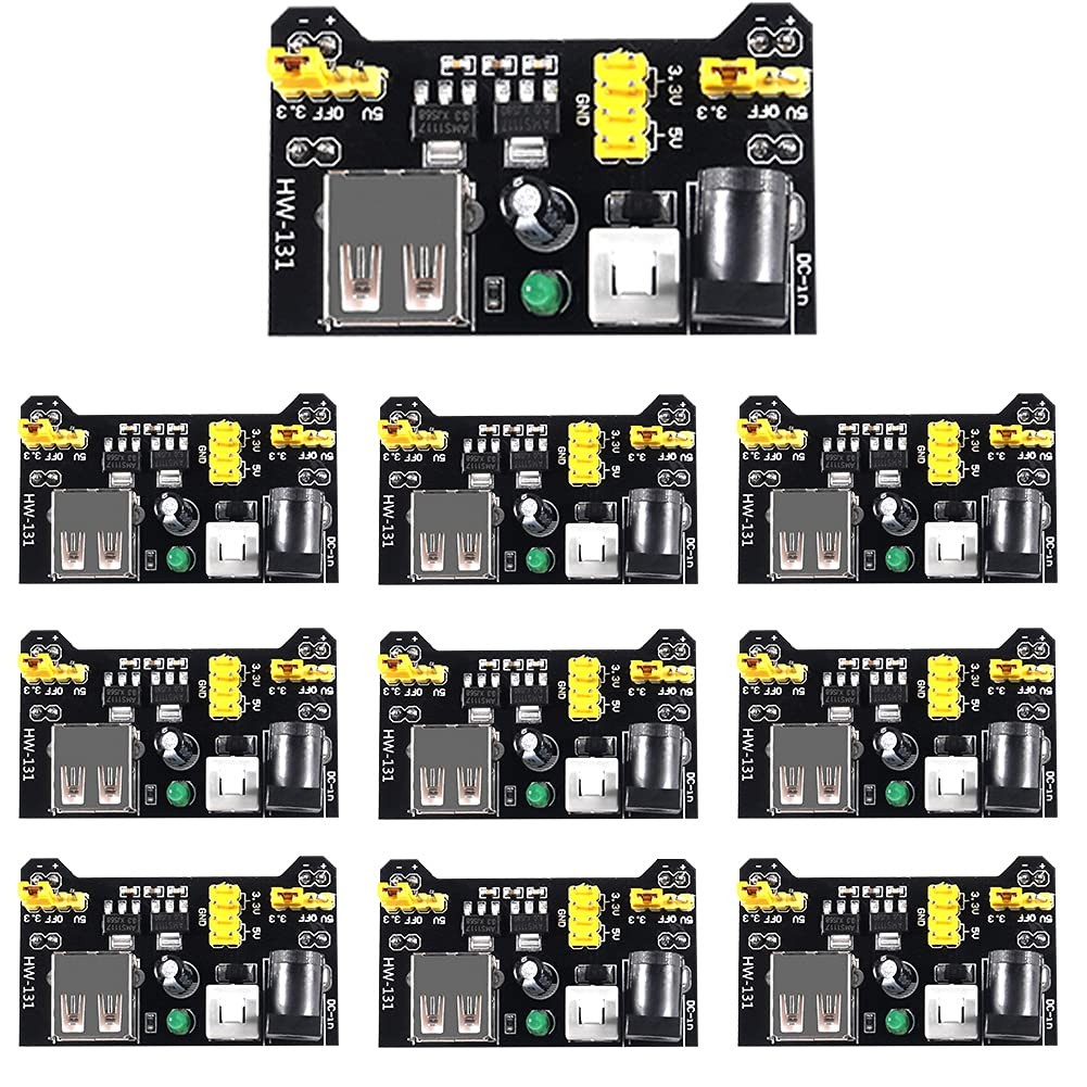 Aoicrie 10PCS 3.3V 5V Power Supply Module for MB102 102 Prototype