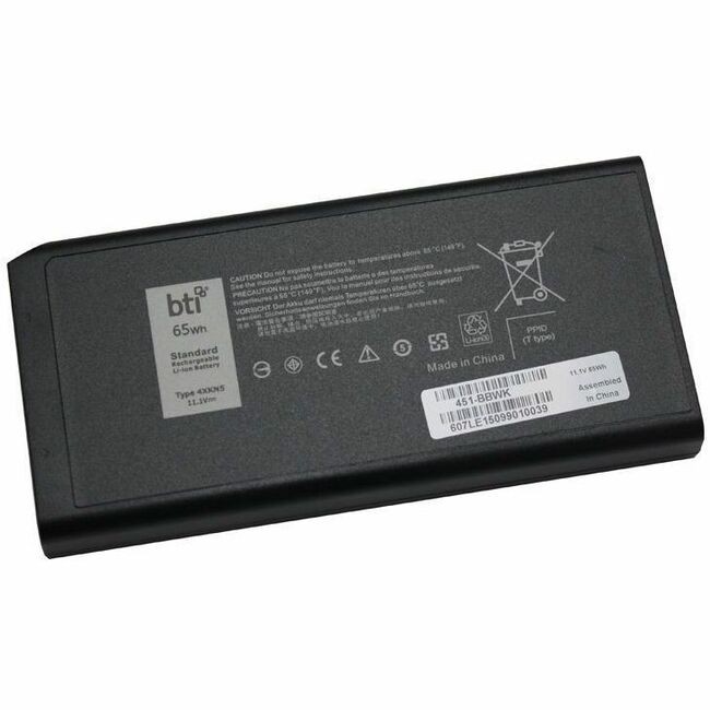 BTI Replacement Laptop Li-ion Battery for Dell, 11.1V, 65Wh 451-BBWK-BTI