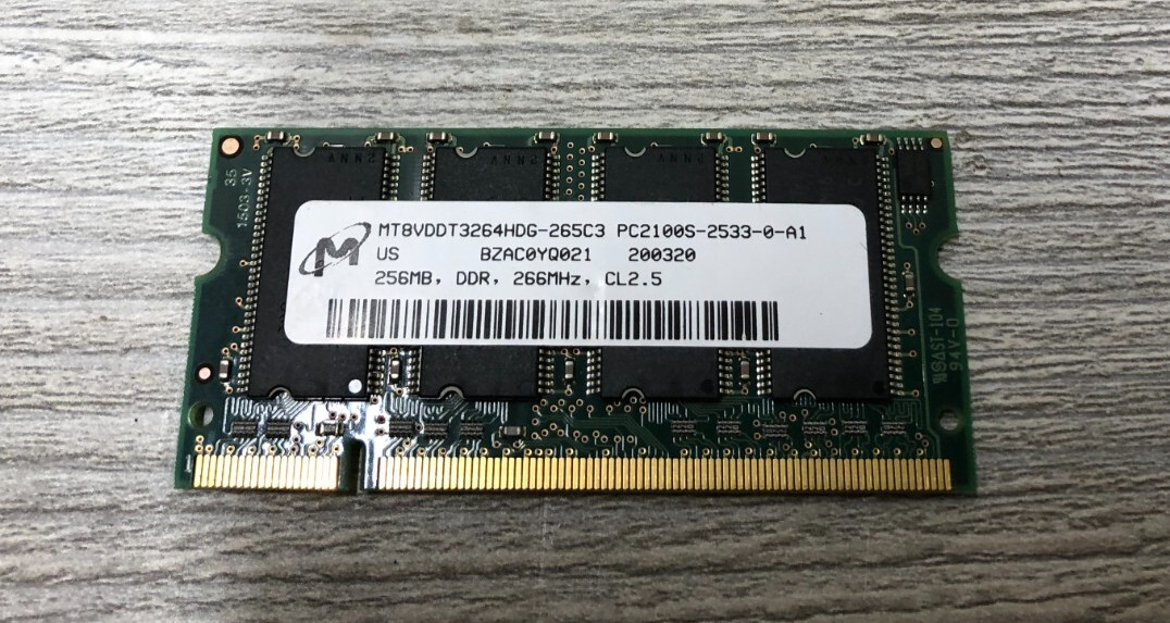 Micron MT8VDDT3264HDG-265C3 256MB DDR 266MHZ CL2.5