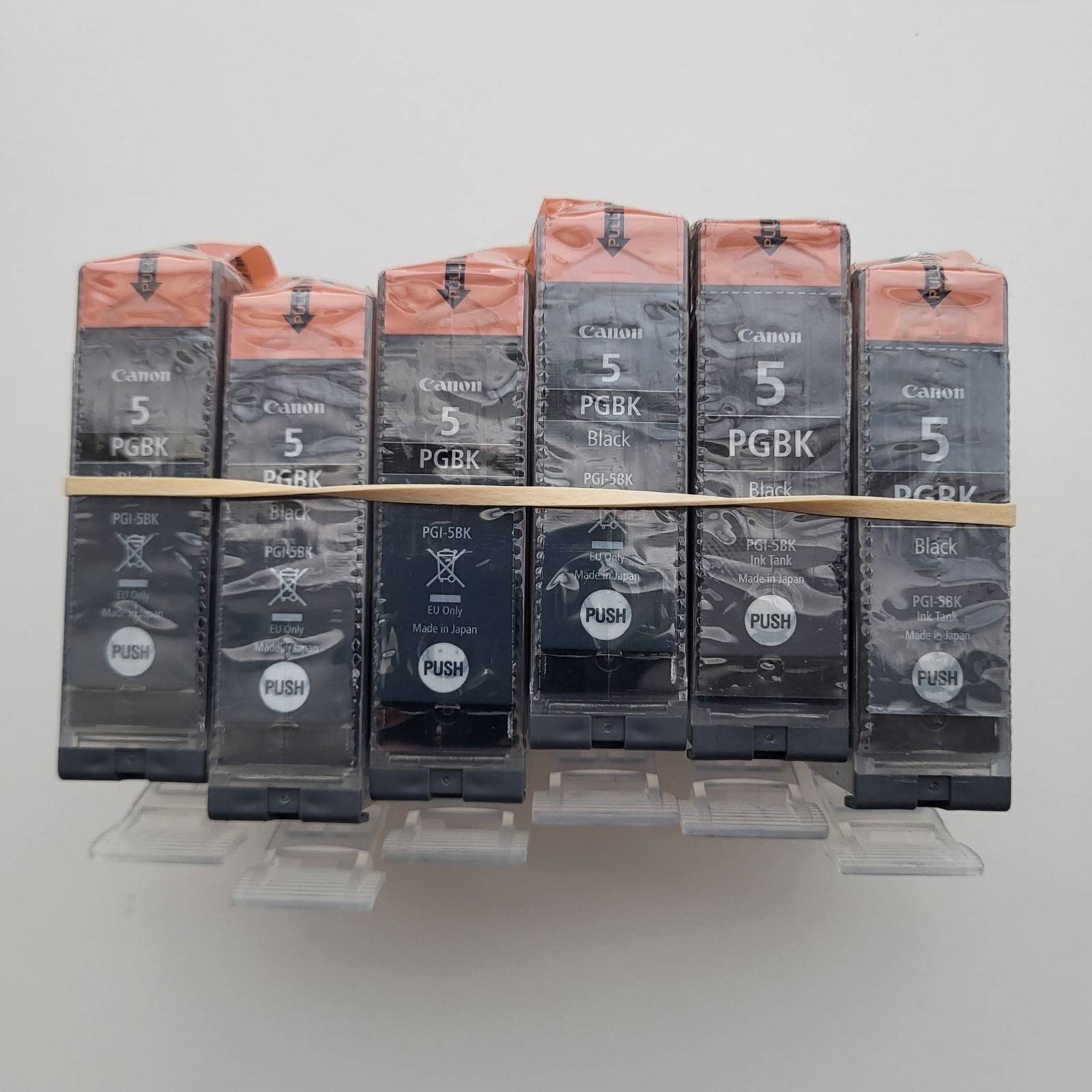 Canon PIXMA 5 PGBK PGI-5BK Black Ink Cartridge - New Sealed No Box - 6 Catridges