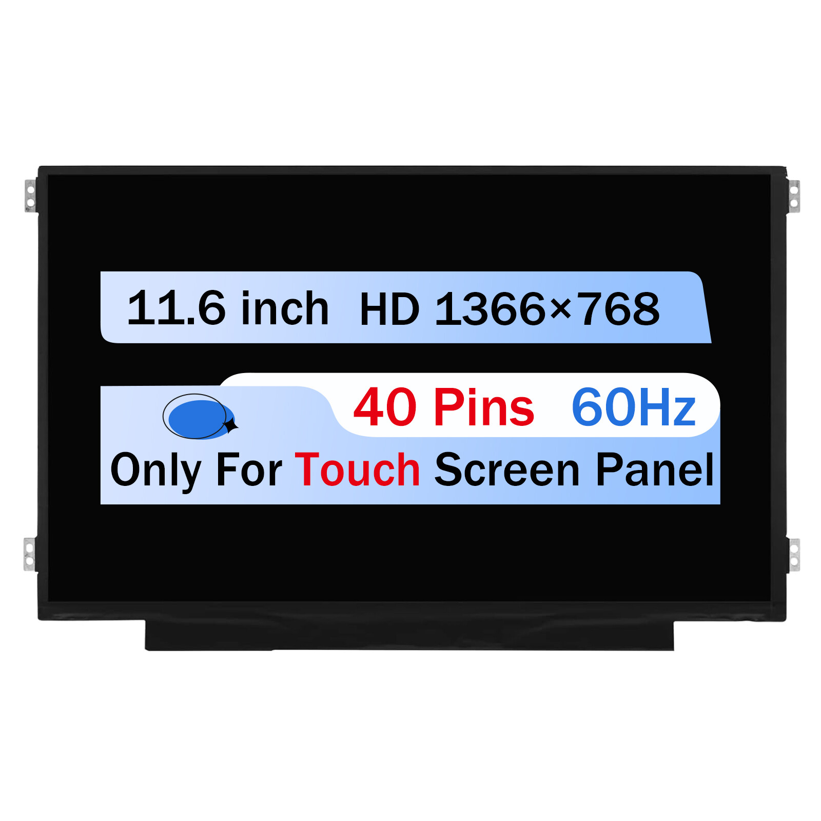 11.6" for ASUS Chromebook Flip C214M C214MA LCD Touch Screen Display HD 40 Pins