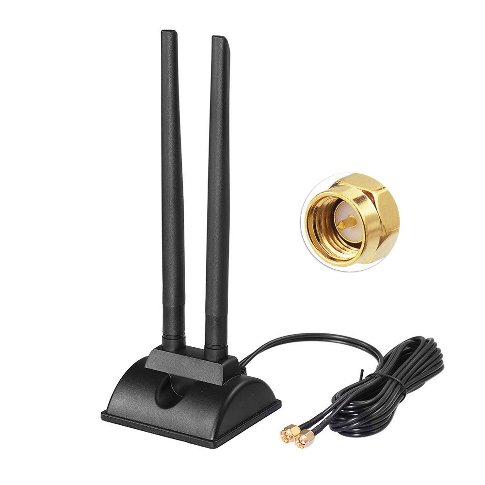 4G LTE External Magnetic Antenna 2x SMA Aerial For TP-LINK TL-MR6400 AC750 MR200