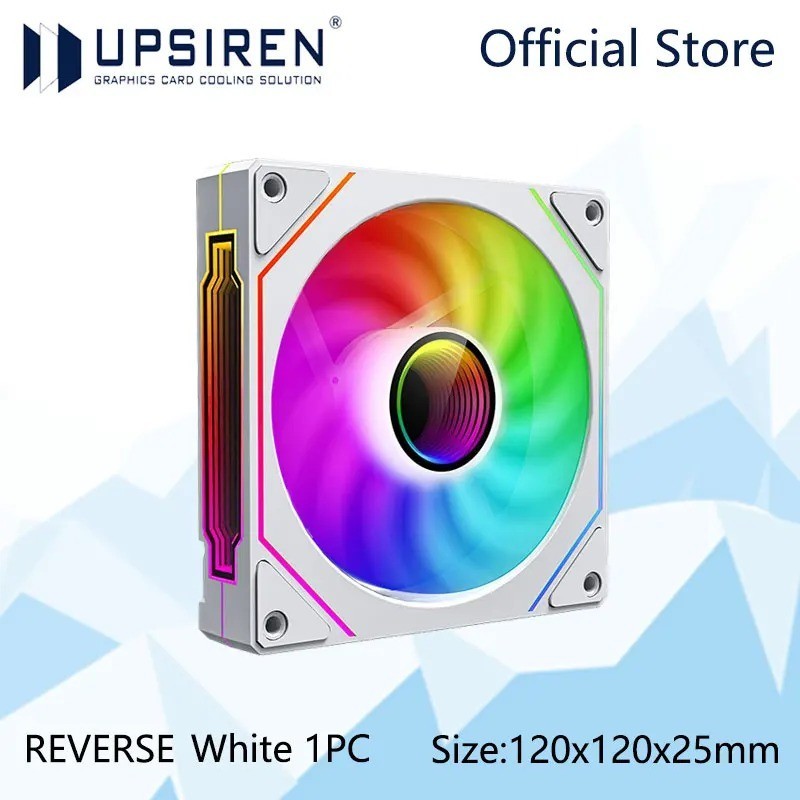 UPSIREN UF-1 PRISM 4 PRO 120mm ARGB PWM Case Fan 4-Pin Quiet 45.2CFM