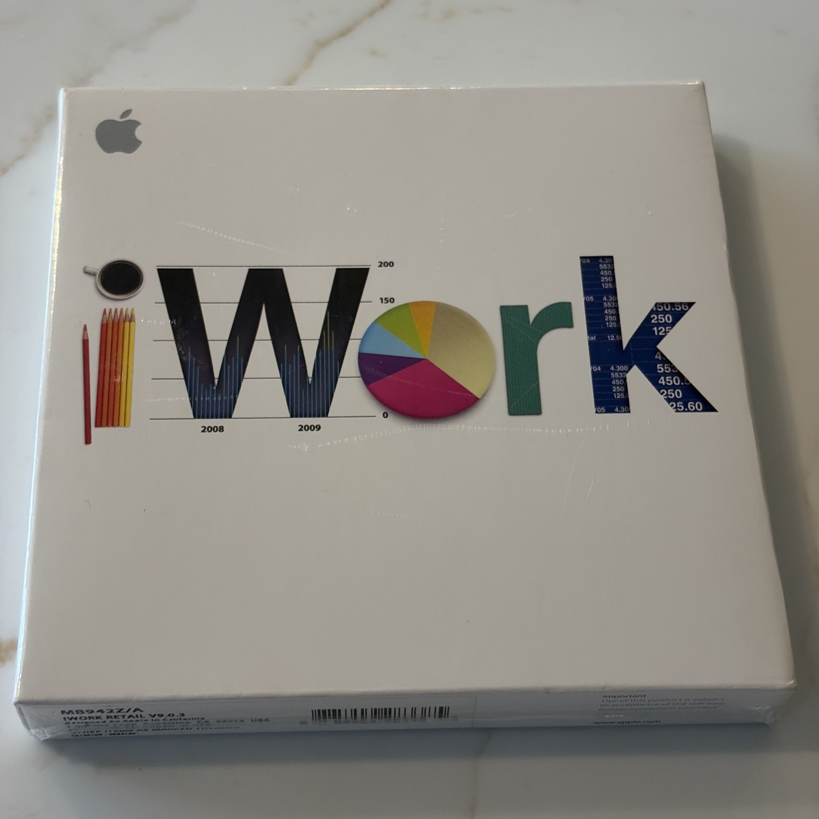NEW Apple iWork '09 (Retail) - Full Version for Mac MB942Z/A - Sealed