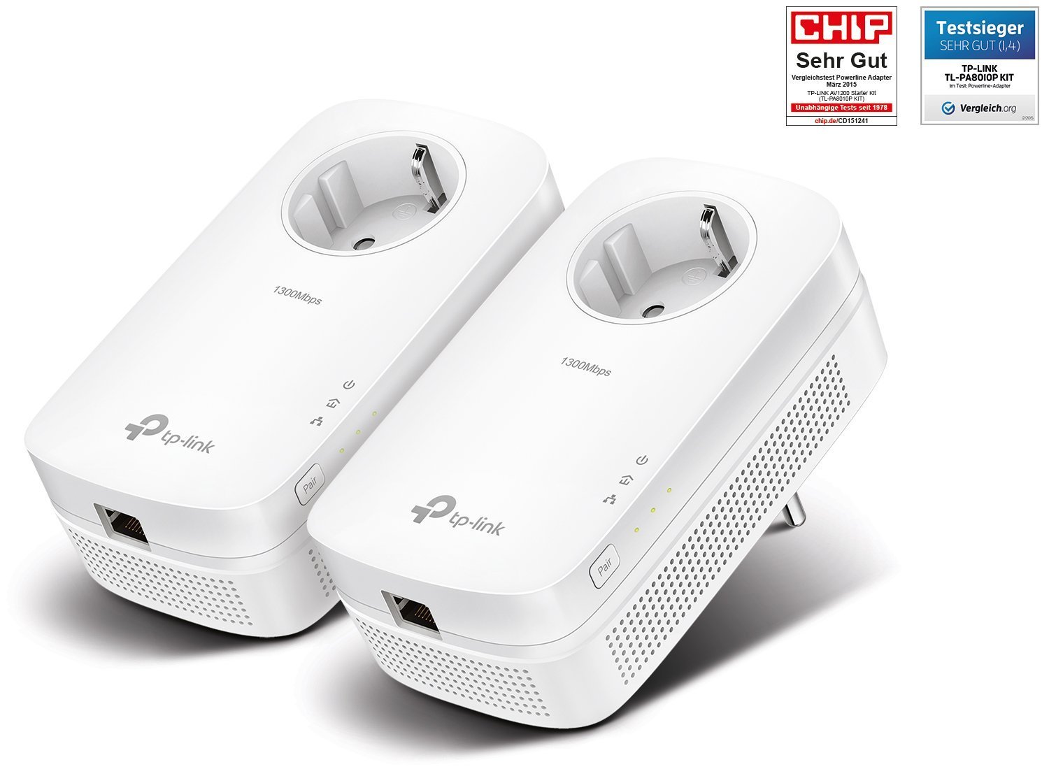 TP-Link TL-PA 8010P Kit AV1200 - 2 x 1200 Mbps Powerline Adapter D-LAN 