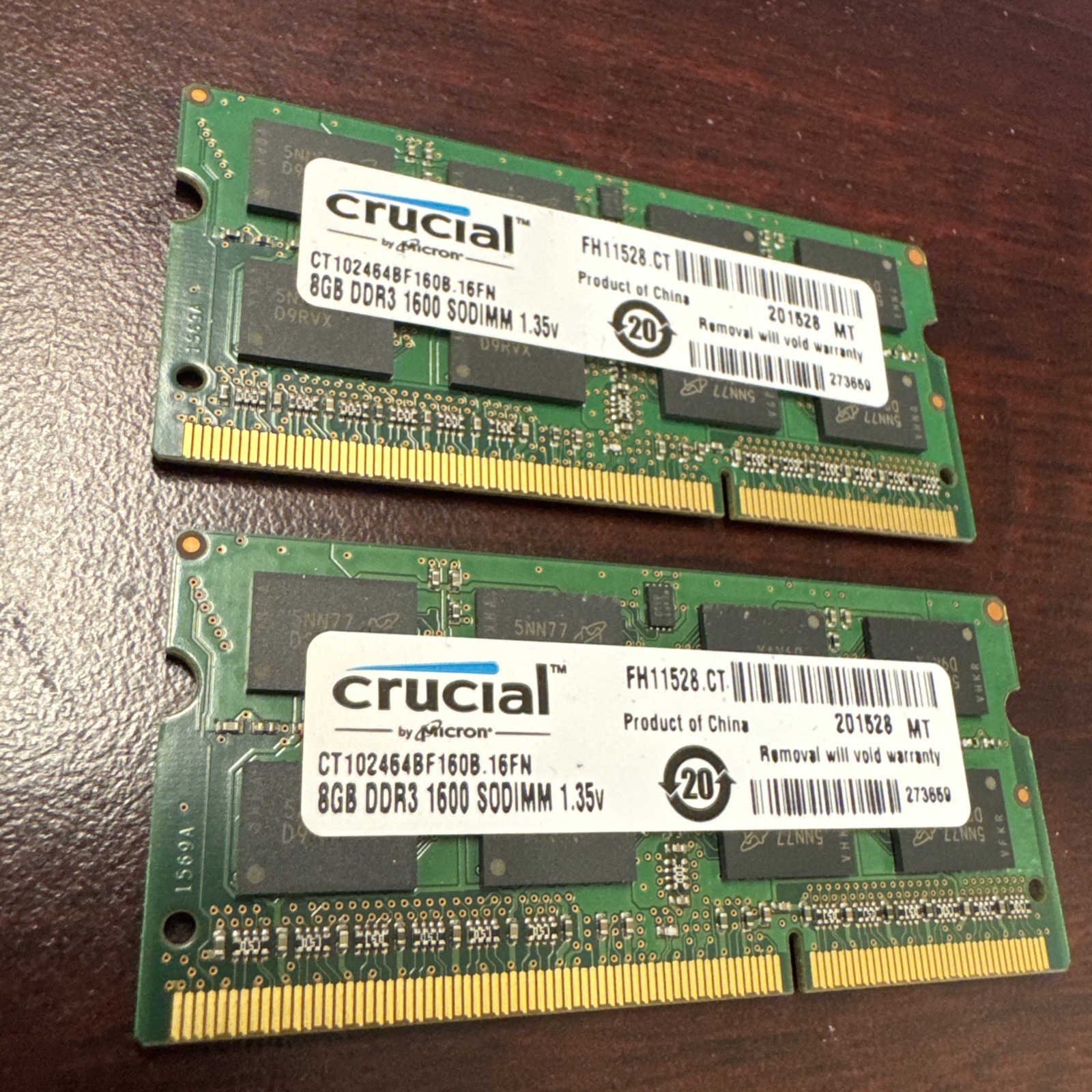 Crucial 16GB (2x8GB) | DDR3-1600MHz SODIMM Memory Kit | CT102464BF1608.16FN