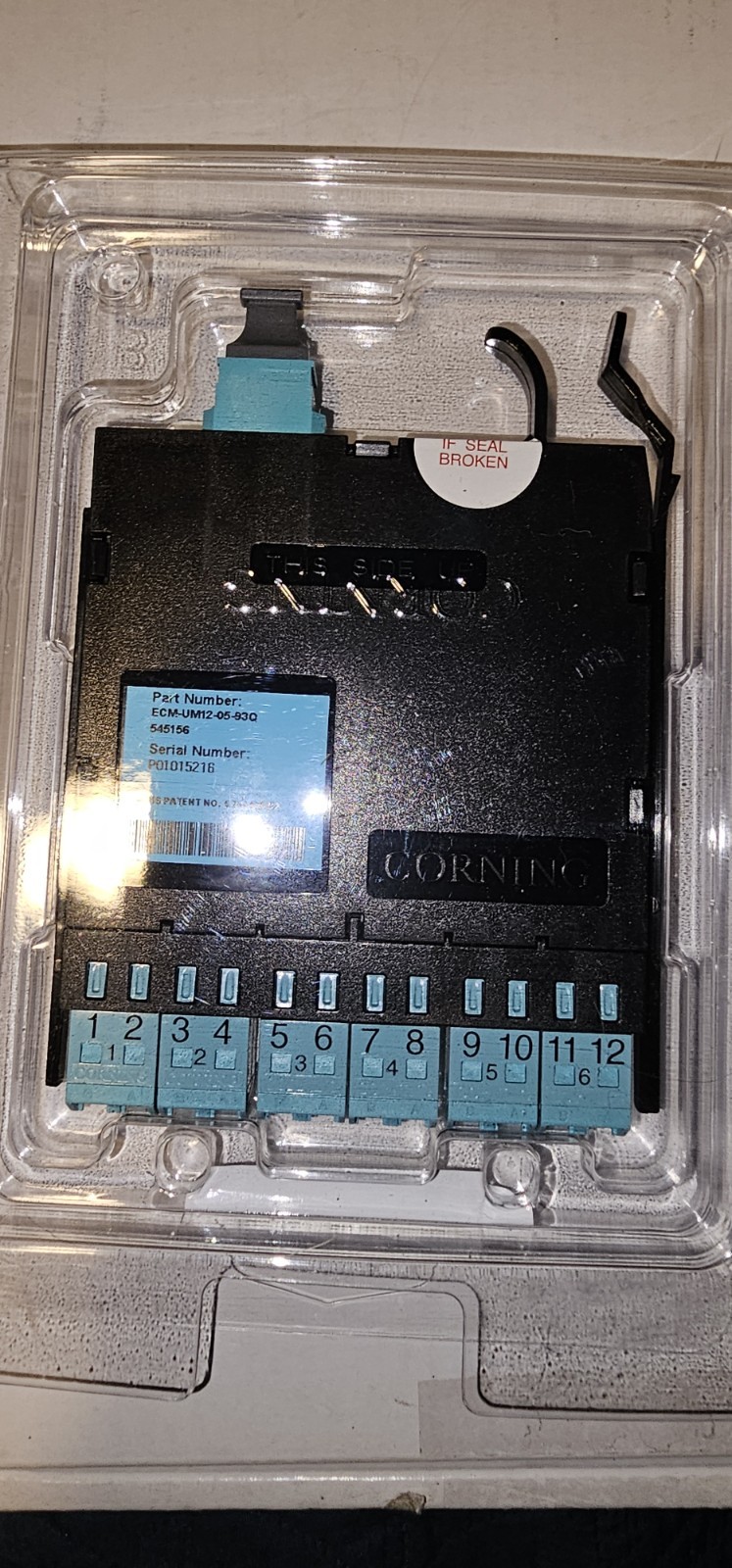 Corning ECM-UM12-05-93Q EDGE (TM) Module / 12F / LC Duplex to MTP Connector 50um