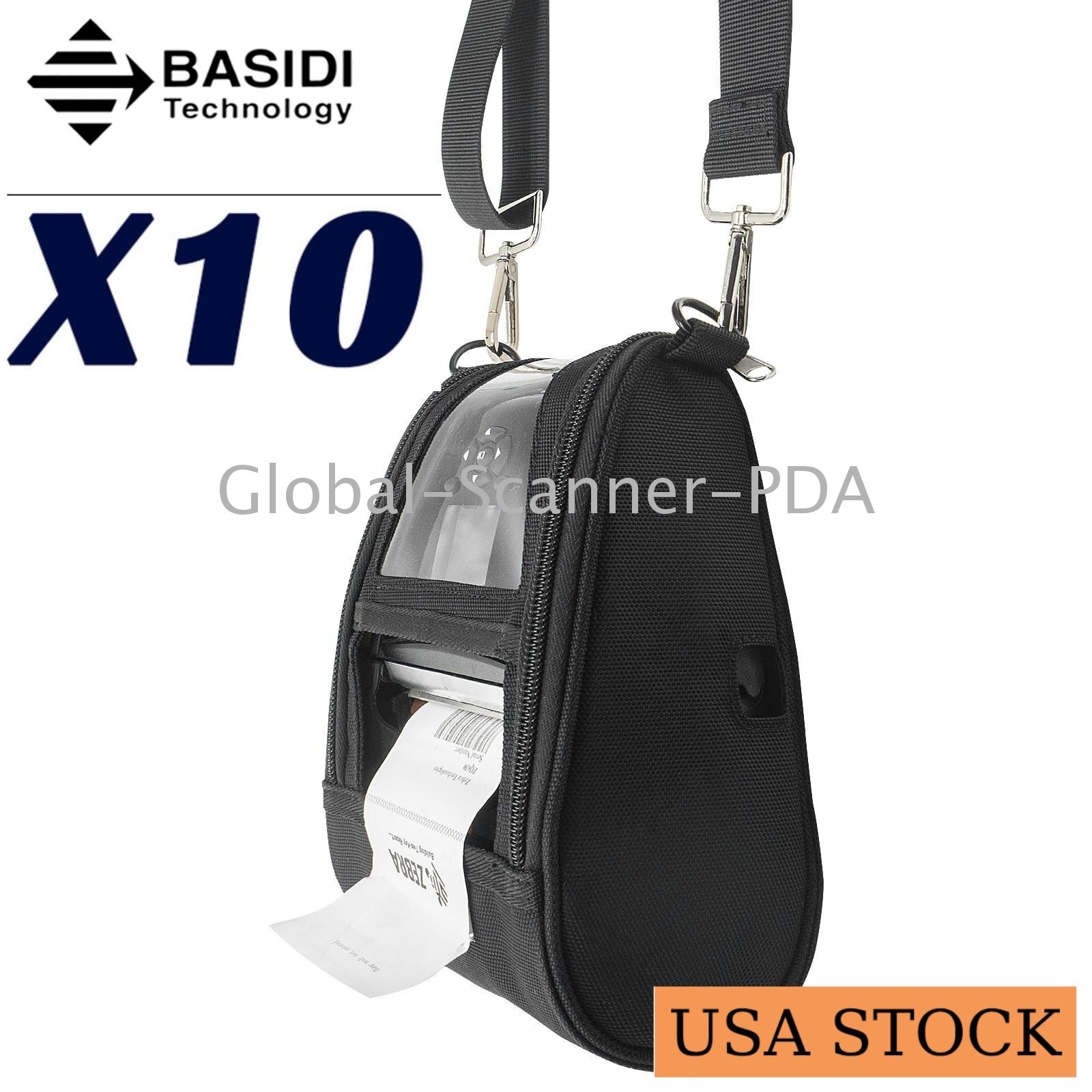 10X Holster Shoulder Belt Storage Bag Carrying Case for Zebra ZQ630 QLN420 BLACK