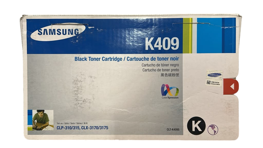 Original Samsung CLT-K409S Black Toner Cartridge CLP-310/315 CLX3170/3175 New
