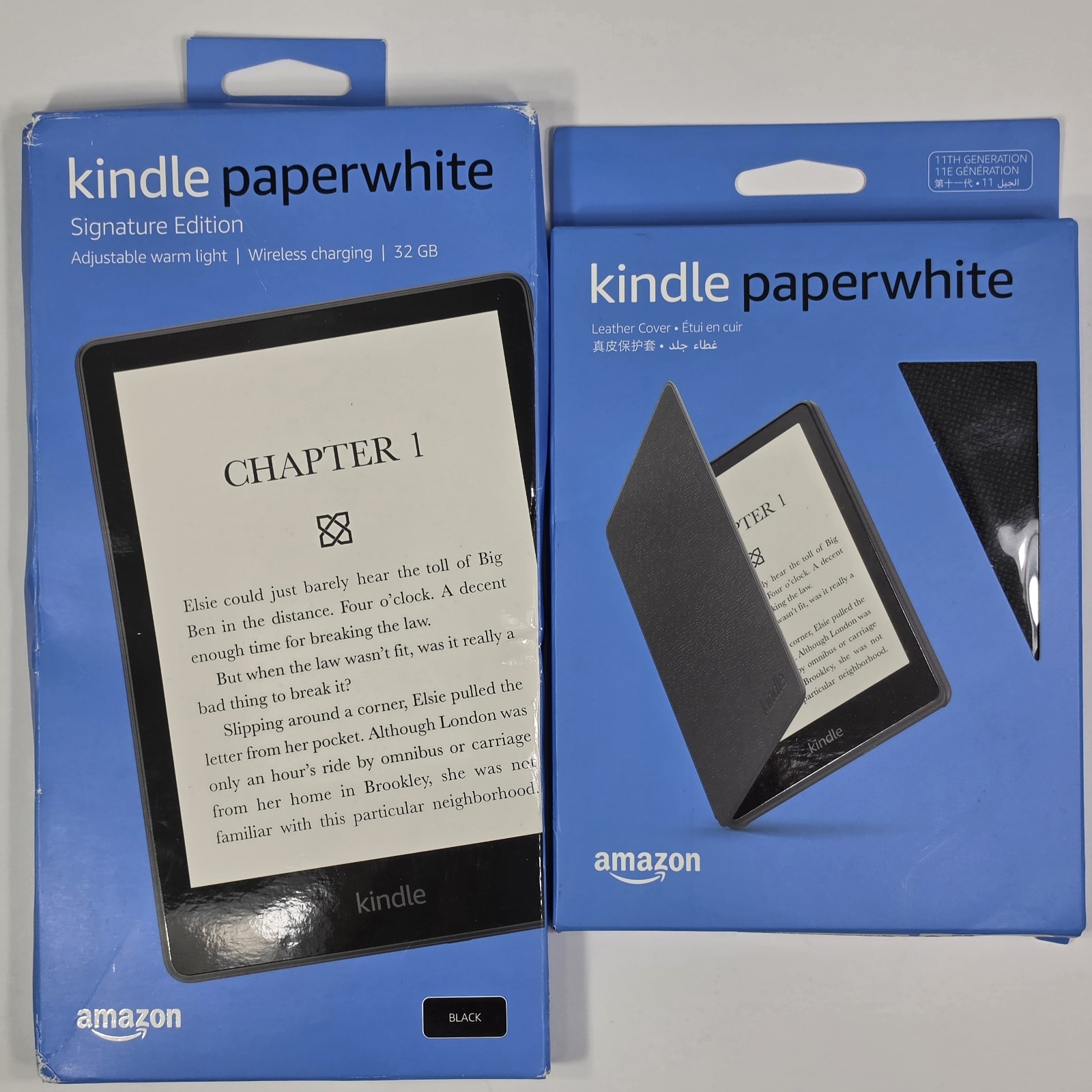 Amazon Kindle Paperwhite Signature Edition 11th Gen 32 GB 6.8" Screen Bundle