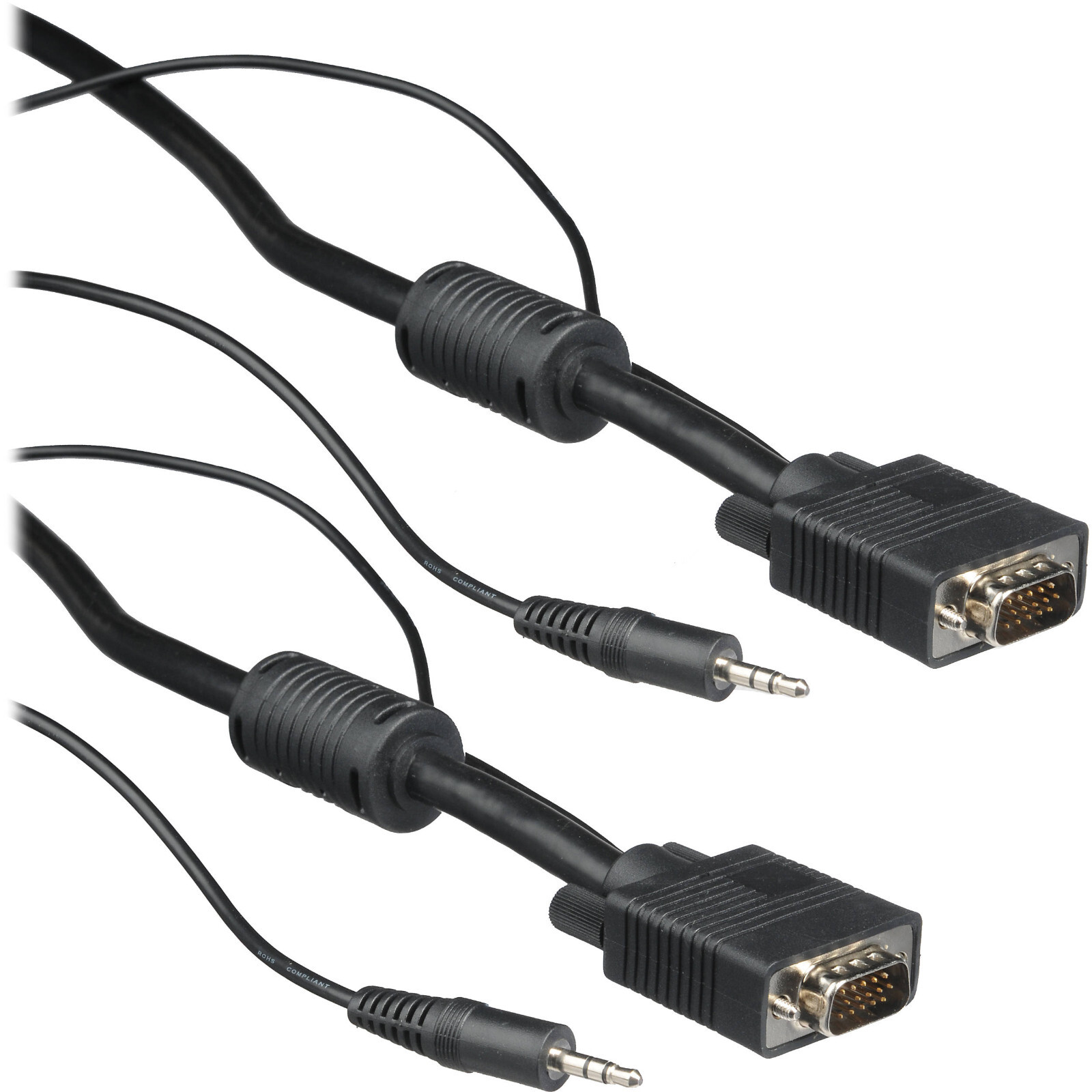 50ft ELKA Premium VGA Male to Male High Durable Cable with 3.5mm Audio Jack
