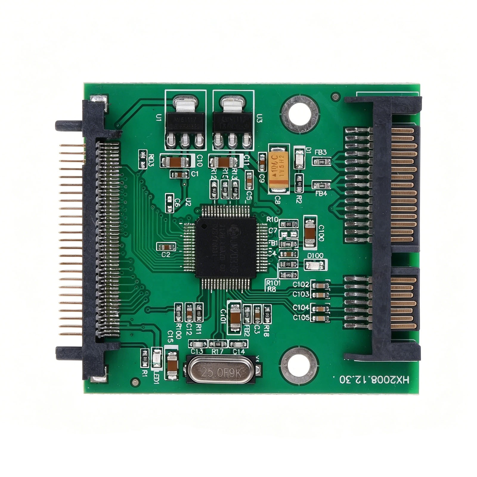 SATA 22 Pin to 50pin 1.8 Inch IDE Hard Drive SSD Adapter Convertor Card PCBA ...
