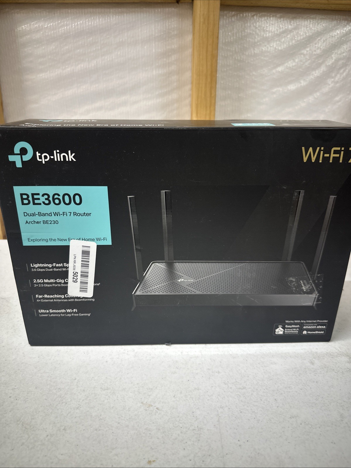 TP-Link Dual-Band BE3600 Wi-Fi 7 Router Archer BE230 | 4-Stream 3.6 Gbps