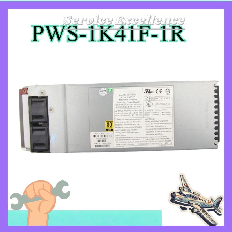 1PCS For Supermicro PWS-1K41F-1R 1400W 1+1 Redundant Power Supply 747TQ 748TQ 8#