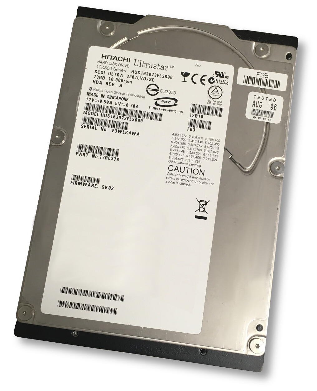 Netapp 108-00059+A0 Hus103073fl3800 73 Gb