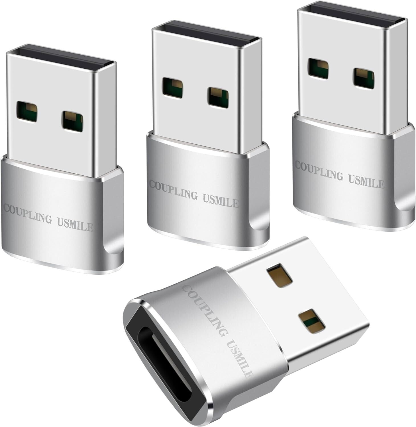 Wseasonlc USB Male to USB C Adapter 4 Packs,USB to Type C Super Fast Charging