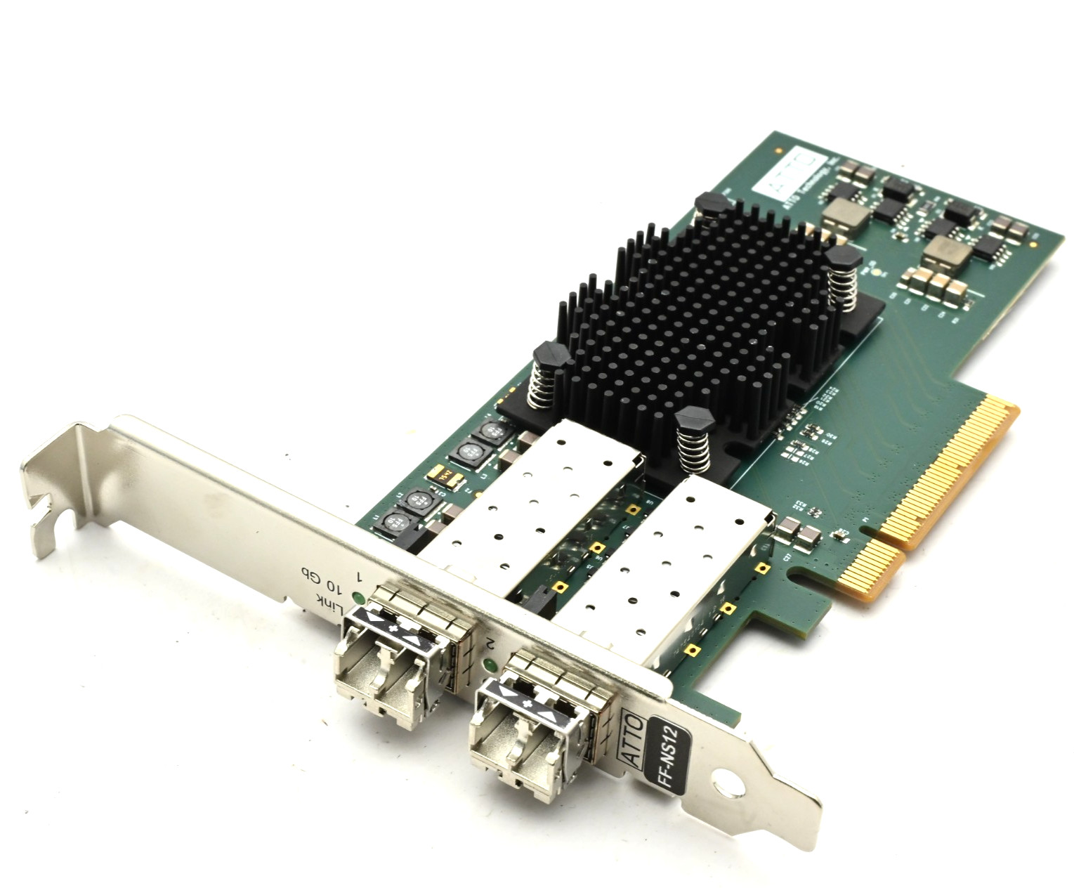 ATTO FF-NS12 FastFrame NS12 Dual-Port 10GbE SFP+ PCIe 2.0 NIC w/ SFP+