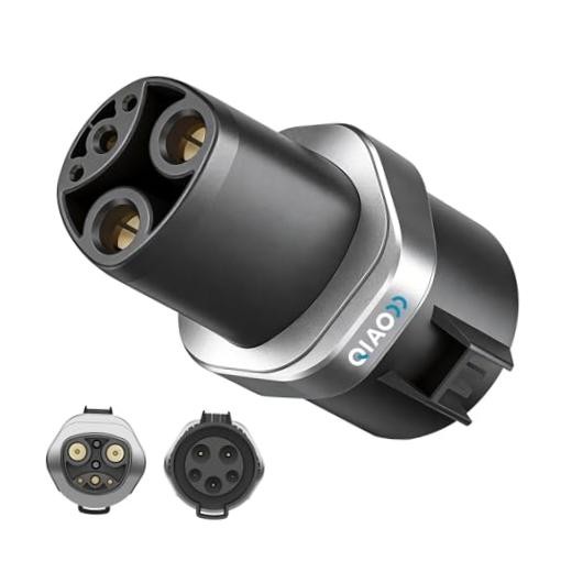 )) J1772 to Tesla Charger Adapter, Max 80A 250V, Level 1 & 2 AC Fast EV