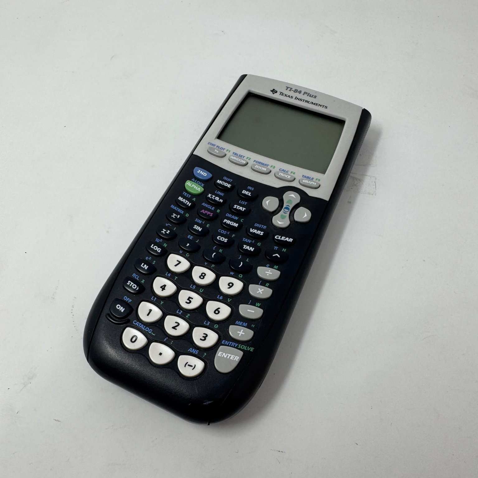 Texas Instruments TI-84 Plus Graphing Calculator - Black & Gray - Tested