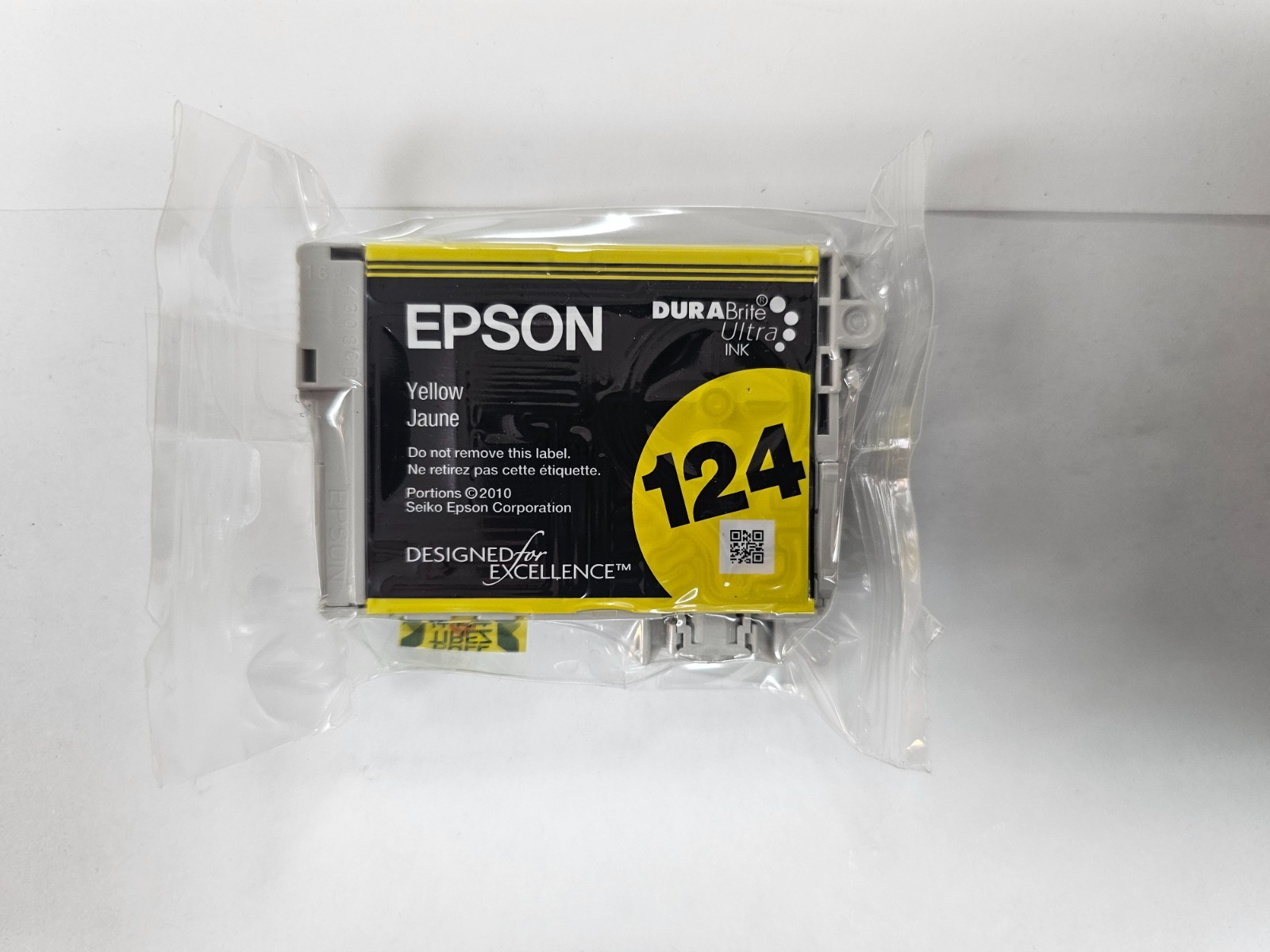 NEW Epson 124 T1244 Yellow Ink Cartridge T124420 Genuine 