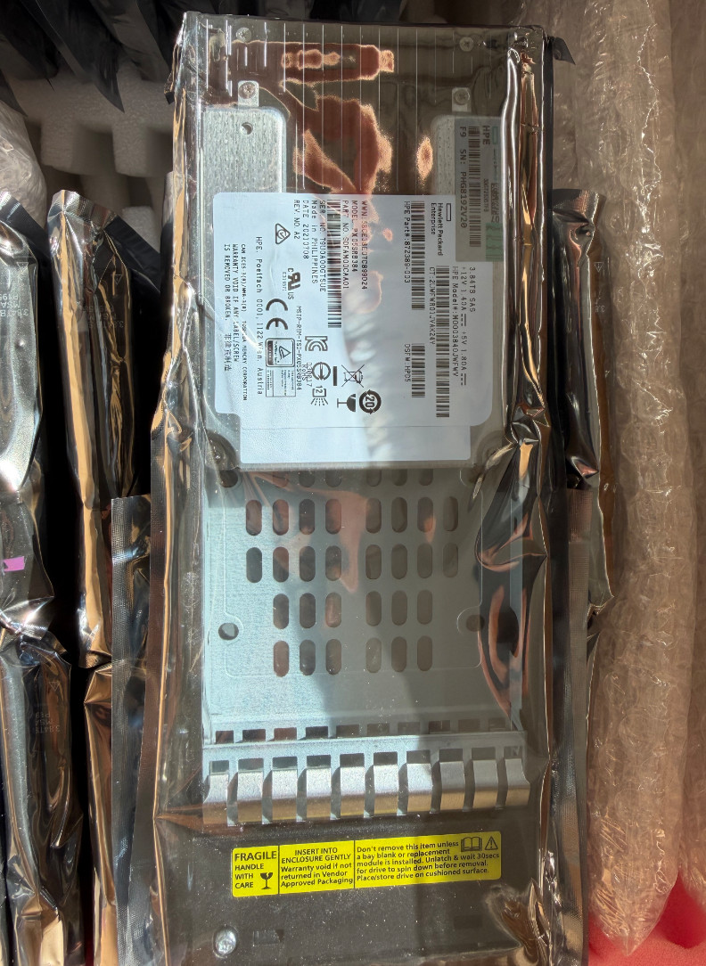 New HPE R3R30A P19558-001 MSA 2.5″ 3.84TB SSD SAS 12G RI M2 Solid State Drive