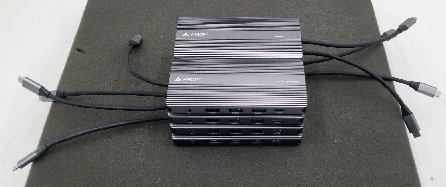 LOT OF 8 Axiom HP1201 Type-c docking