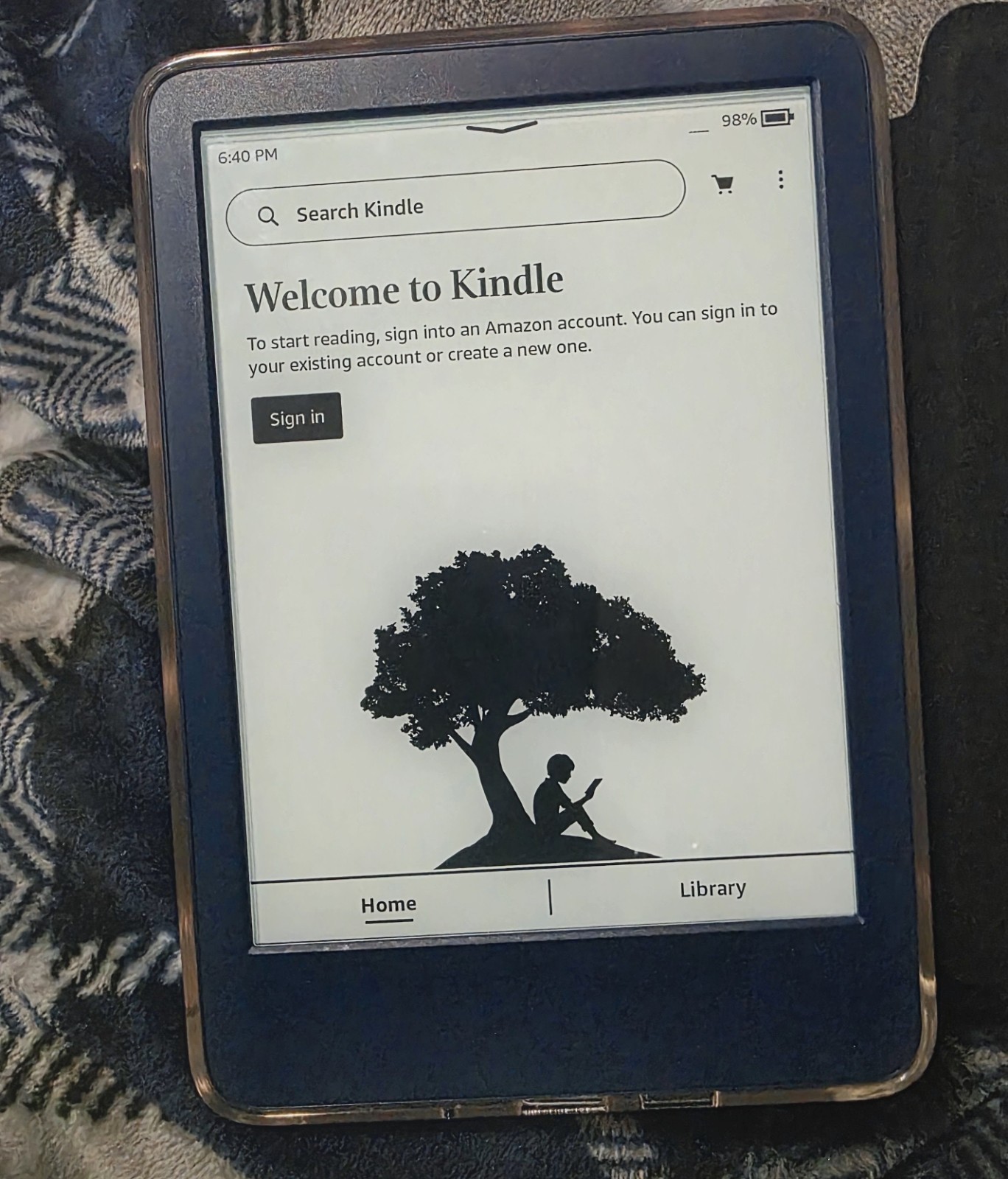 Bundle - ​Amazon Kindle 11th Gen 16GB (Denim Blue) 7" with Folio Case
