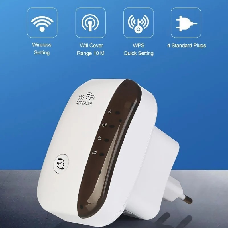 Extensor de alcance WiFi, Amplificador de Internet, Repetidor de Señal Router