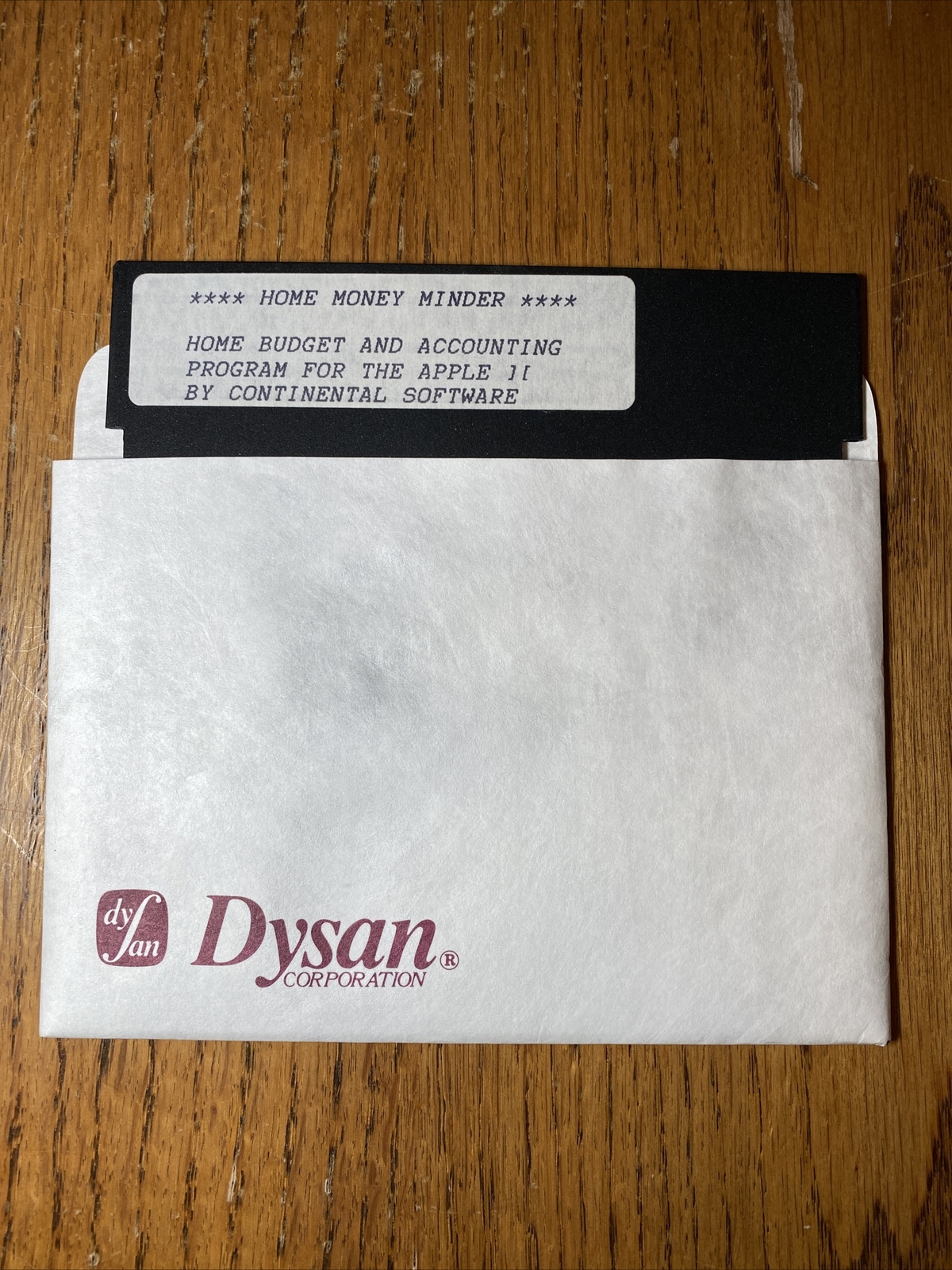 Apple IIe IIc Home Money Minder Accounting Program 5.25” Floppy