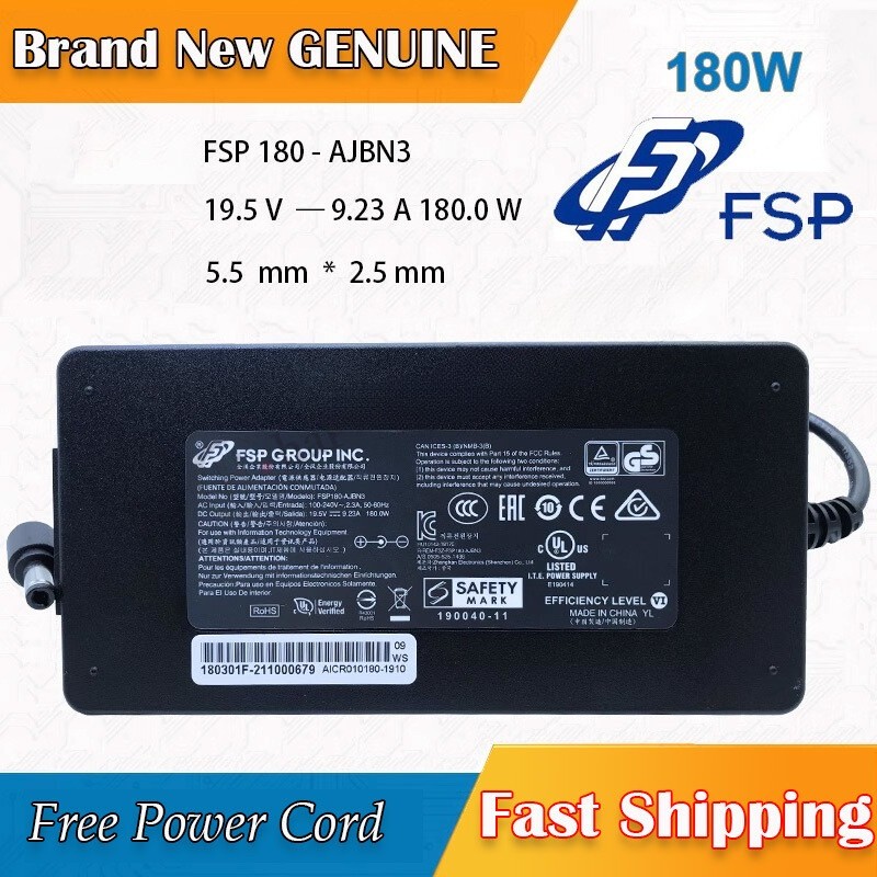 FSP180-AJBN3 Brand New Original FSP 19.5v9.23a Power Adapter Charger