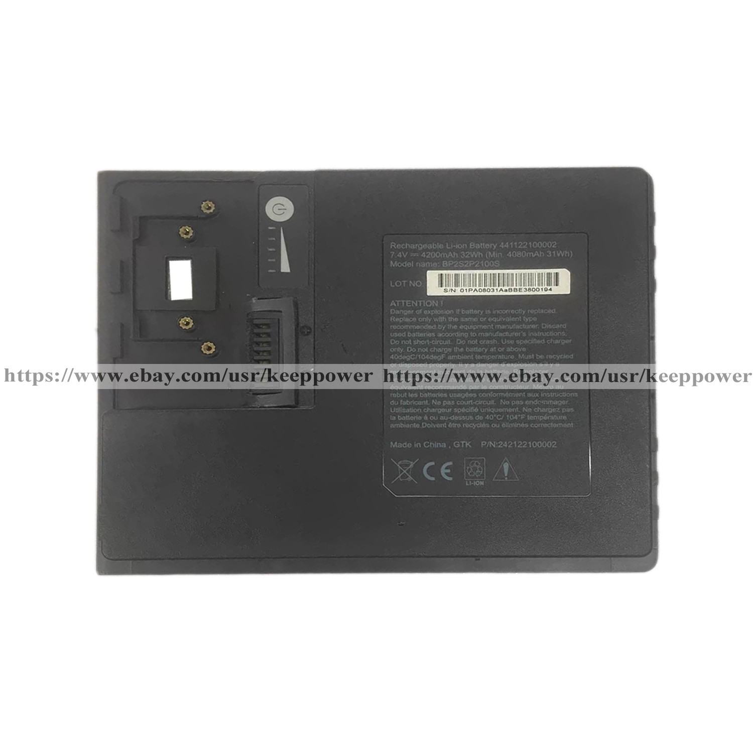 Genuine BP2S2P2100S Battery For Getac T800 G2 Tablet 441122100002 242122100002