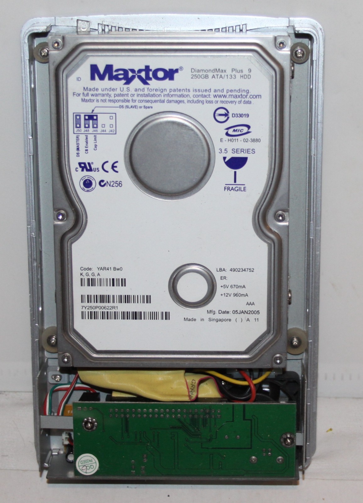 Maxtor DiamondMax Plus 10 6L250R0 250GB PATA133 HDD Hard Disk Drive