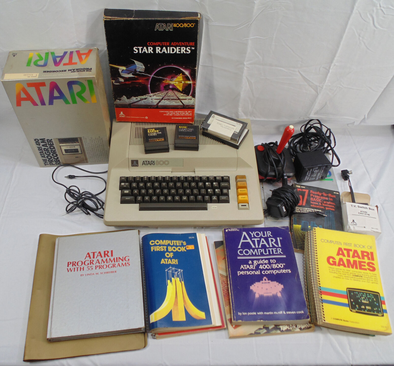 Vtg Atari 800 Console Personal Home Computer 410 Recorder Video Game Working