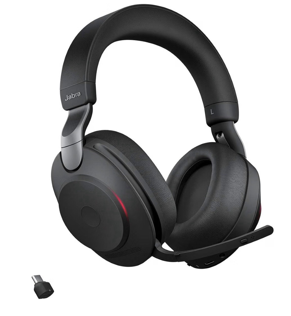 Jabra EVOLVE2 85 UC STEREO Wireless Headset BLACK USB-A w/ Link380 - Fast Ship