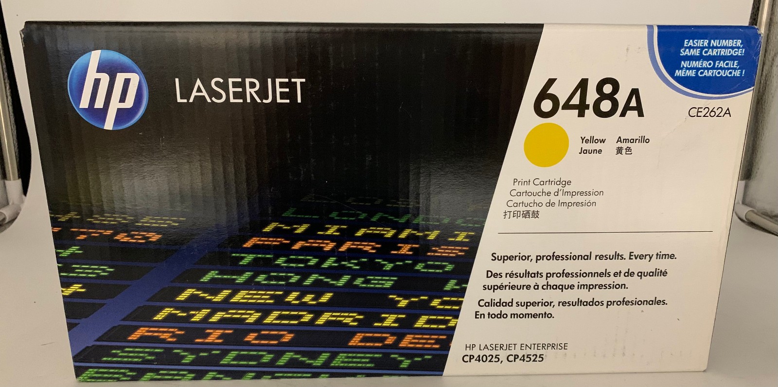 Genuine HP 648A (CE262A) Yellow Original LaserJet Toner Cartridge, OEM