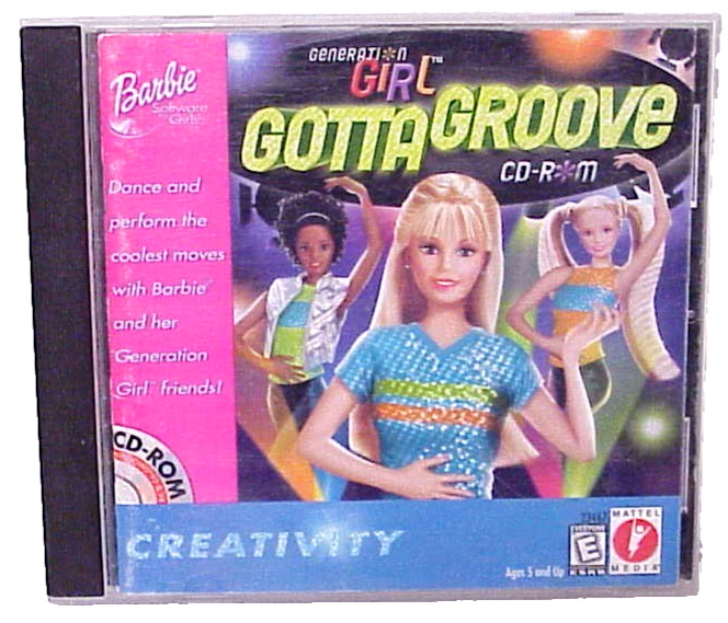 BARBIE GENERATION GIRL GOTTA GROOVE CD-ROM PC GAME CREATIVITY MATTEL MEDIA