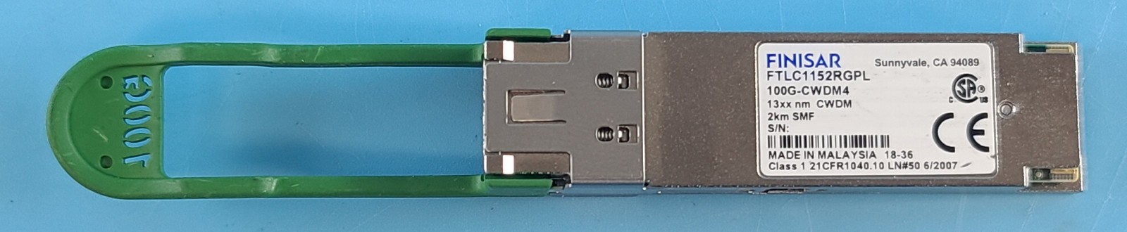 Lot of 6  Finisar FTLC1152RGPL 100G CWDM4 QSFP28 LC 1310nm SMF 2km Transceiver