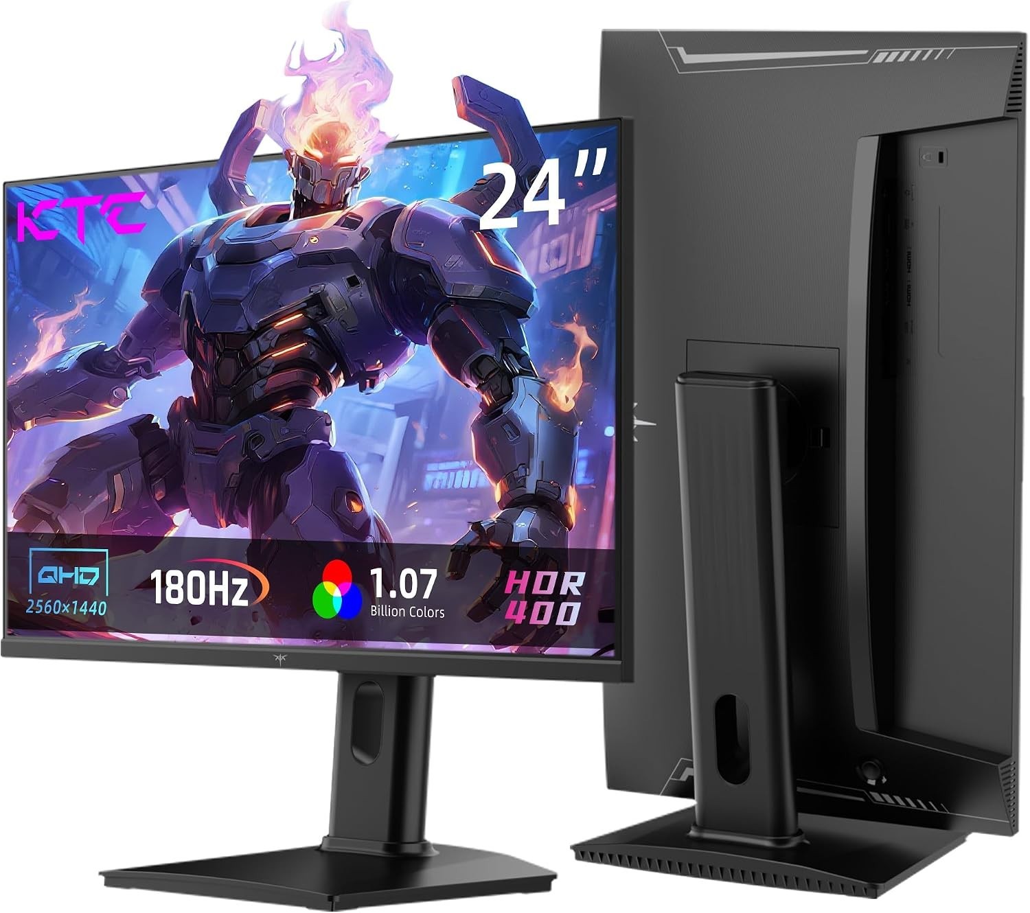 24 Inch QHD Gaming Monitor - 180Hz Fast IPS for Ultimate Clarity & Speed