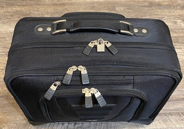 Samsonite Rolling Laptop Bag Case Business Wheeled Spinner Travel Carry On Lock