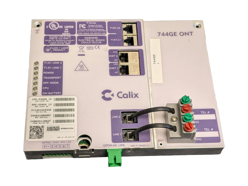 Calix 744GE Optical Network Terminal 100-03308