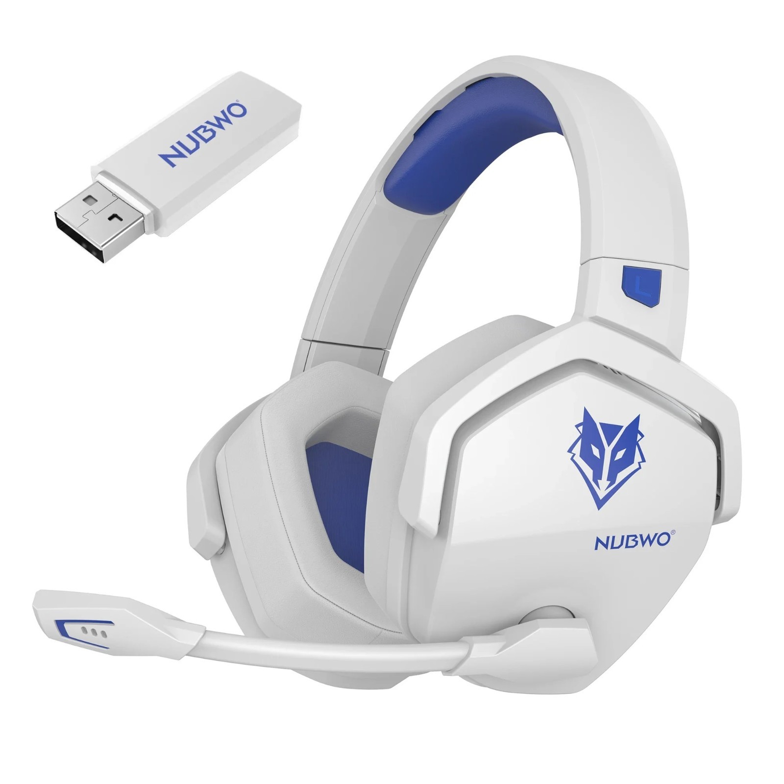 NUBWO G06 Wireless Gaming Headset Bluetooth 5.3 2.4GHz Mic 100H 1.6" / 40mm