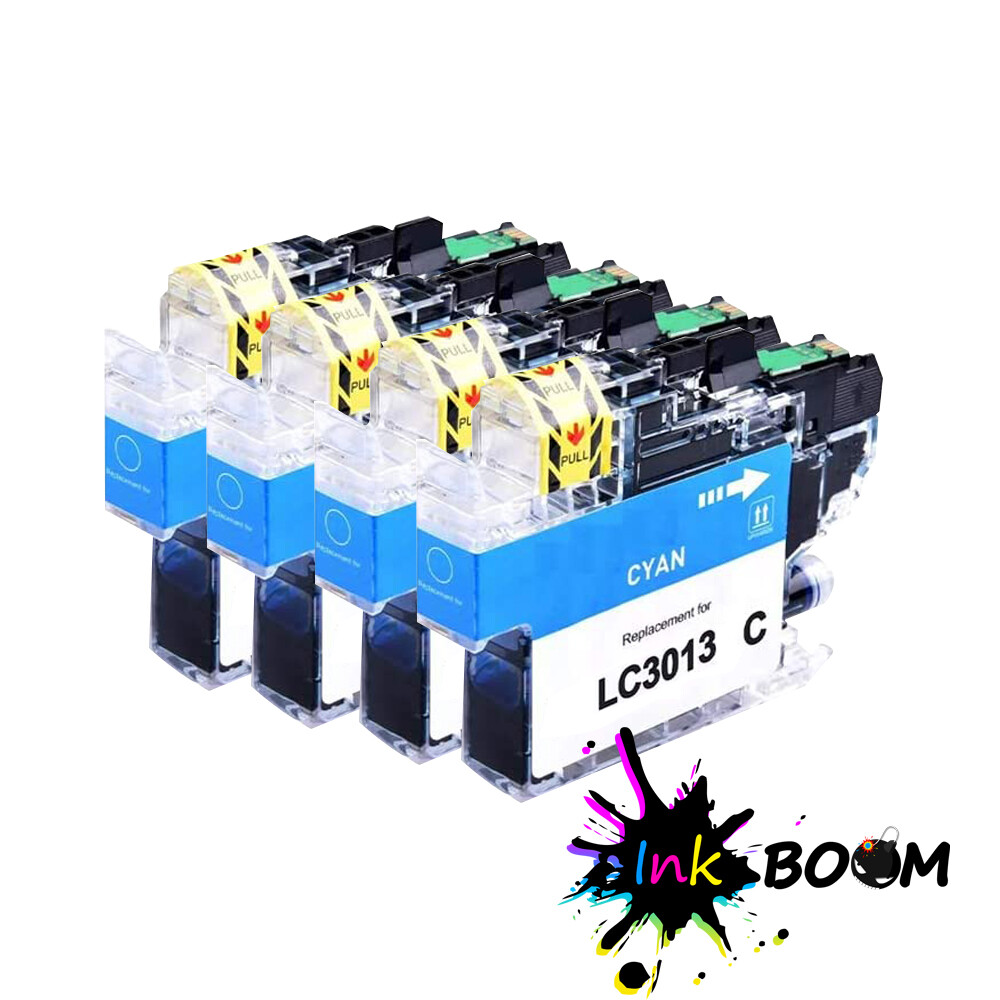 4 Cyan Ink Cartridge fits Brother LC3013 LC3011 MFC-J491DW MFC-J497DW MFC-J690DW